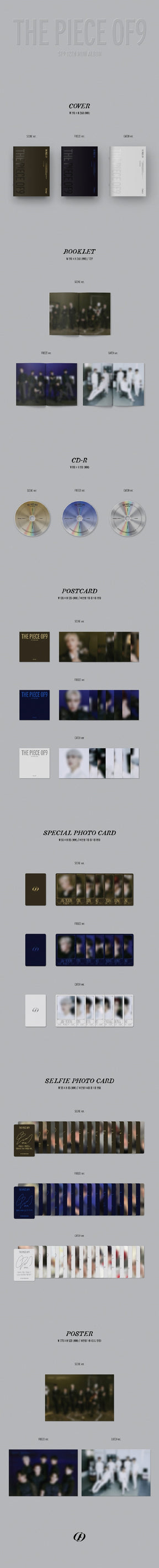 SF9 Mini Album Vol. 12 - THE PIECE OF9 (Random Version)
