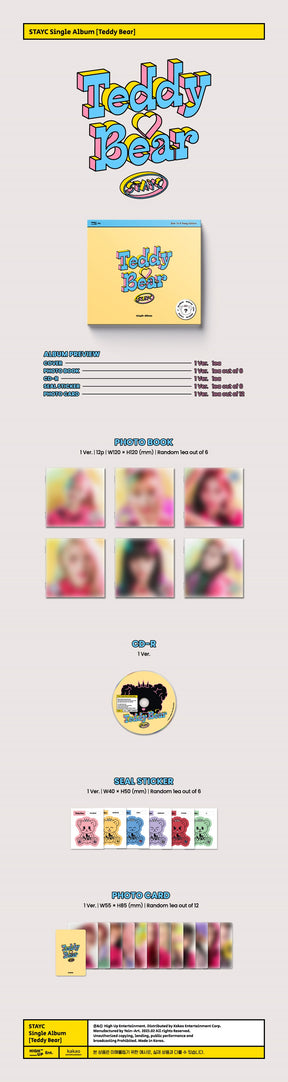 STAYC Single Album Vol. 4 - Teddy Bear (Digipack Version)