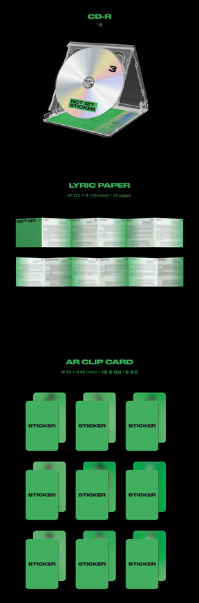 NCT 127 VOL. 3 - STICKER (JEWEL CASE VERSION)