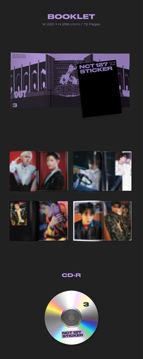 NCT 127 VOL. 3 - STICKER (PHOTOBOOK VERSION) (STICKER VERSION)