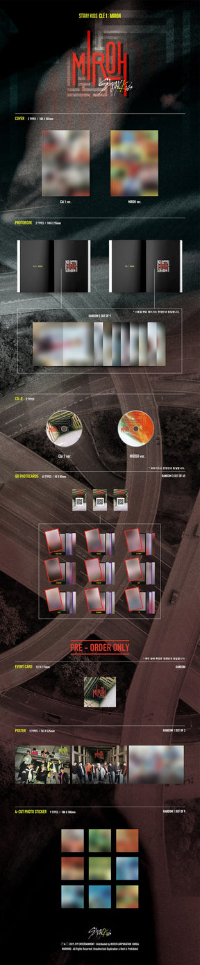 STRAY KIDS MINI ALBUM - CLE 1 : MIROH (NORMAL EDITION)