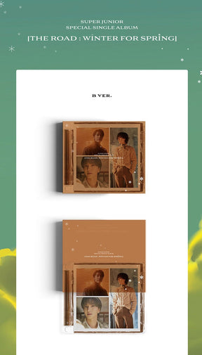 SUPER JUNIOR SPECIAL SINGLE ALBUM - THE ROAD: WINTER FOR SPRING (FIRST PRESS LIMITED EDITION)