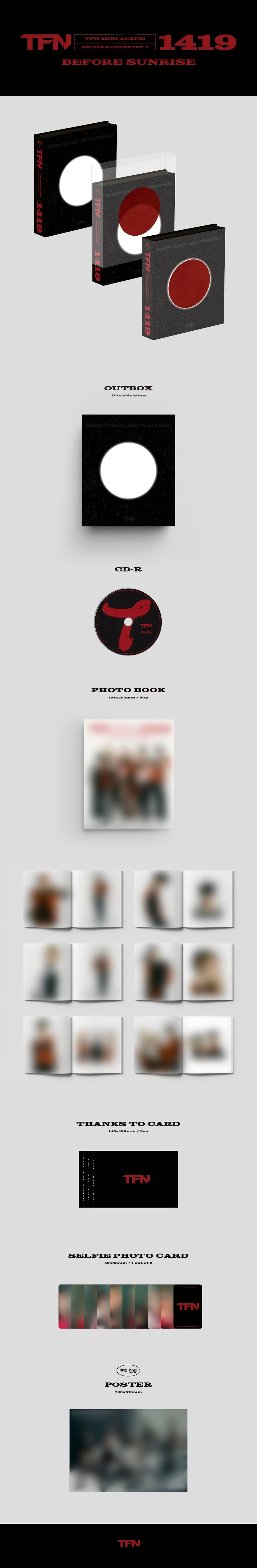 TFN - BEFORE SUNRISE PART. 4 MINI ALBUM