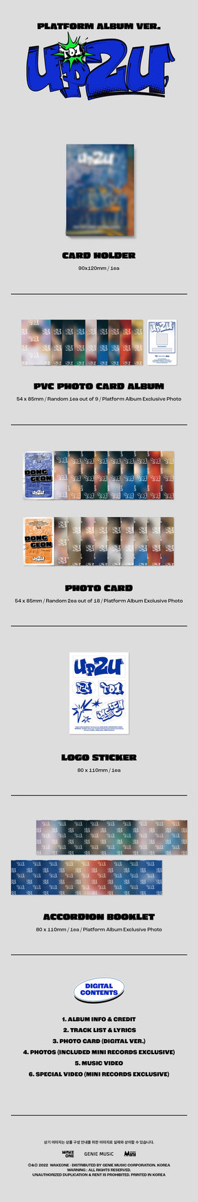TO1 Mini Album Vol. 4 - UP2U (Platform Version)