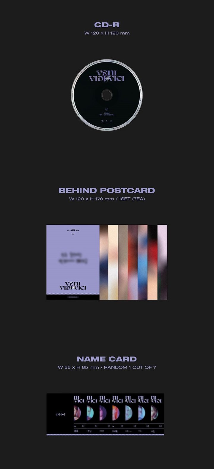 TRI.BE Mini Album Vol. 1 - VENI VIDI VICI (Random Version)