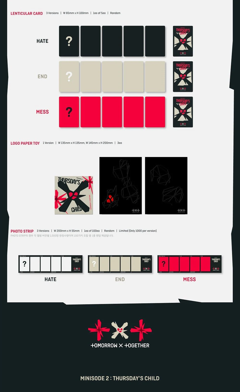 TXT MINI ALBUM VOL. 4 - MINISODE 2: THURSDAY'S CHILD