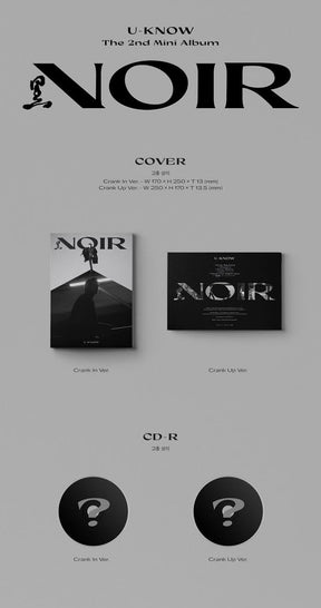 U-KNOW YUN HO(TVXQ) MINI ALBUM VOL. 2 - NOIR (RANDOM VERSION)