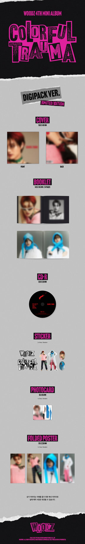 WOODZ Mini Album Vol. 4 - COLORFUL TRAUMA